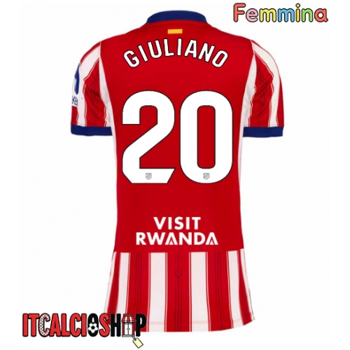 Atletico Madrid Giuliano Simeone #20 Prima Maglia Femmina 2026-27 Manica Corta